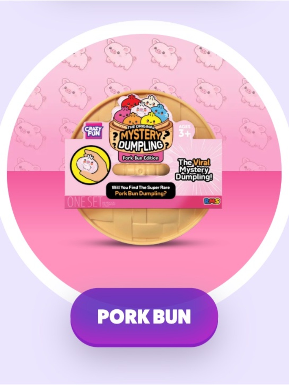 Crazy Fun RMS The Original Viral Mystery Dumpling 🥟 Pork Bun Edition